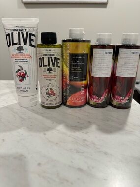 KORRES Olive shower gel & body cream- Mango Shower Gel & passion fruit - All new